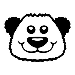 Panda Bear Cute Asian Animal Black White Pattern