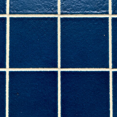 Grid of Blue Square Tiles with White Grout Lines