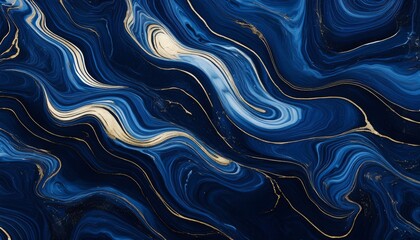 Obraz premium abstract dark navy blue luxury marble texture premium background