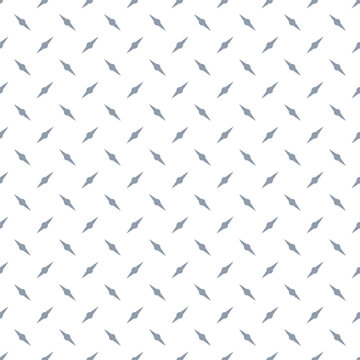 Texture of a metal tread surface with diamong shapes seamless pattern. For use in industrial  design projects. Vector illustration
