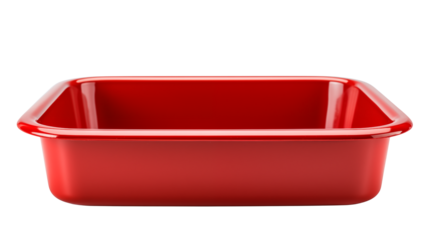 Vibrant red container adds a pop of color, perfect for kitchen organization and stylish food presentation