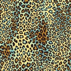 Trendy Elegant shape vector blurred earth skin tones trendy leopard animal skin wild life hand drawn seamless pattern wrapping paper decorative,  print canvas repeatable pattern, Fashionable Luxury 