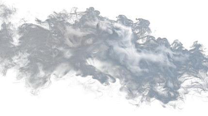 Fototapeta premium abstract fluffy grey cloud mist fog dark white smoke isolated on white background