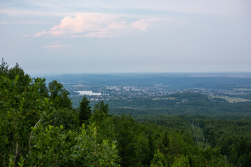 Picturesque view from Mount Sinyaya, Baranchinsky village, Kushvinsky urban district, July 2025.
