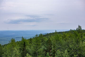 Picturesque view from Mount Sinyaya, Baranchinsky village, Kushvinsky urban district, July 2025.