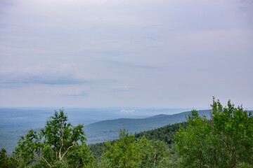 Picturesque view from Mount Sinyaya, Baranchinsky village, Kushvinsky urban district, July 2025.