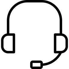 Headphones simple Icon