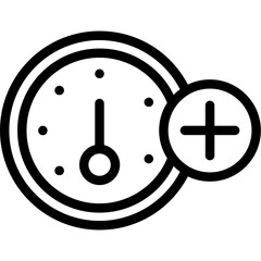 Gauge circle plus Icon