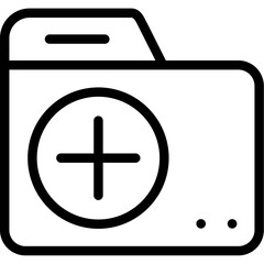 Folder plus Icon