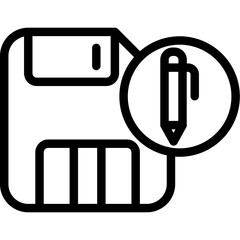 Floppy disk pen Icon