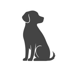 Dog Silhouette for Pet Shop Logo. Vector illustration