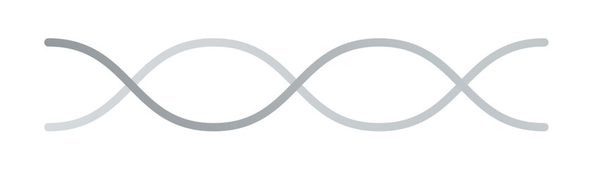 gray wavy lines. Vector. Lines. Waves. Intersecting.