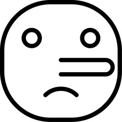 Face lying Icon