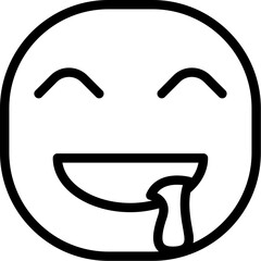 Face drooling Icon