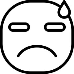 Face downcast sweat Icon