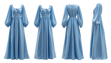 Light blue maxi dress, multiple views
