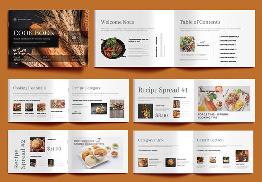 Cookbook Design Template for Recipes and Food Lovers
