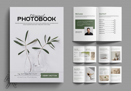 Minimal Photobook Design Layout