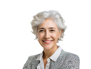 Happy Senior Woman Portrait  Expression, Confidence, and Style