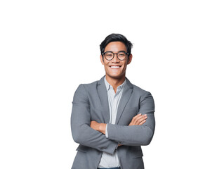 Confident Professional Portrait  A Successful Businessman's Portrait,  Showcasing Success and Achievement.  Ideal for Business Websites, LinkedIn Profiles, and Corporate Marketing Materials.