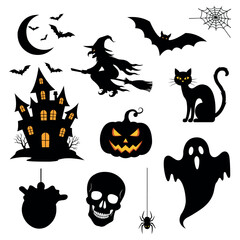 halloween vector elements