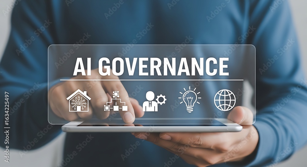 Poster artificial intelligence governance concept ai governance