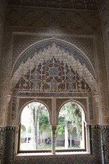 Arquitetura artística em Alhambra em Granada