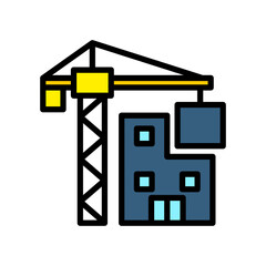Construction lineal color icon