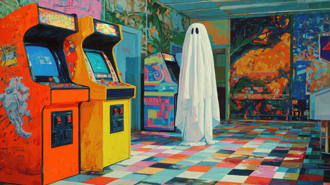 Ghost in a Retro Arcade