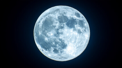 Obraz premium Glowing full moon against black outer space 