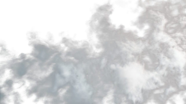 abstract grey white fluffy cloud mist fog smoke  isolated on white background