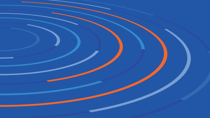 サークルの抽象的サイバーイメージ背景　夏色