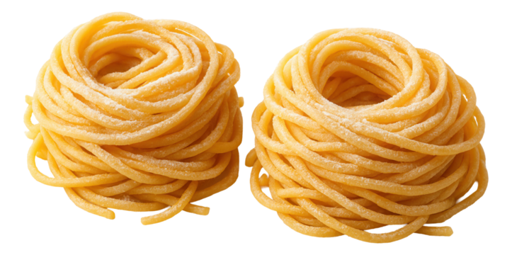 A small tray showcasing raw ravioli with crimped edges and a light coating of flour