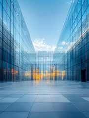 Fototapeta premium Modern urban building interior