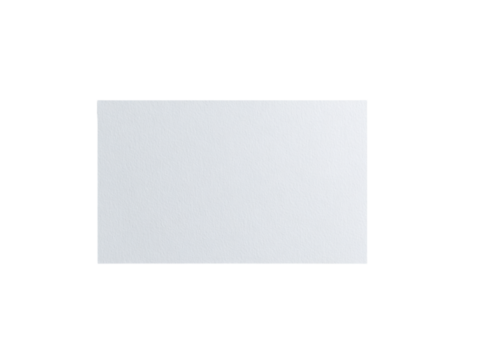 Blank white paper sheet isolated on transparent background