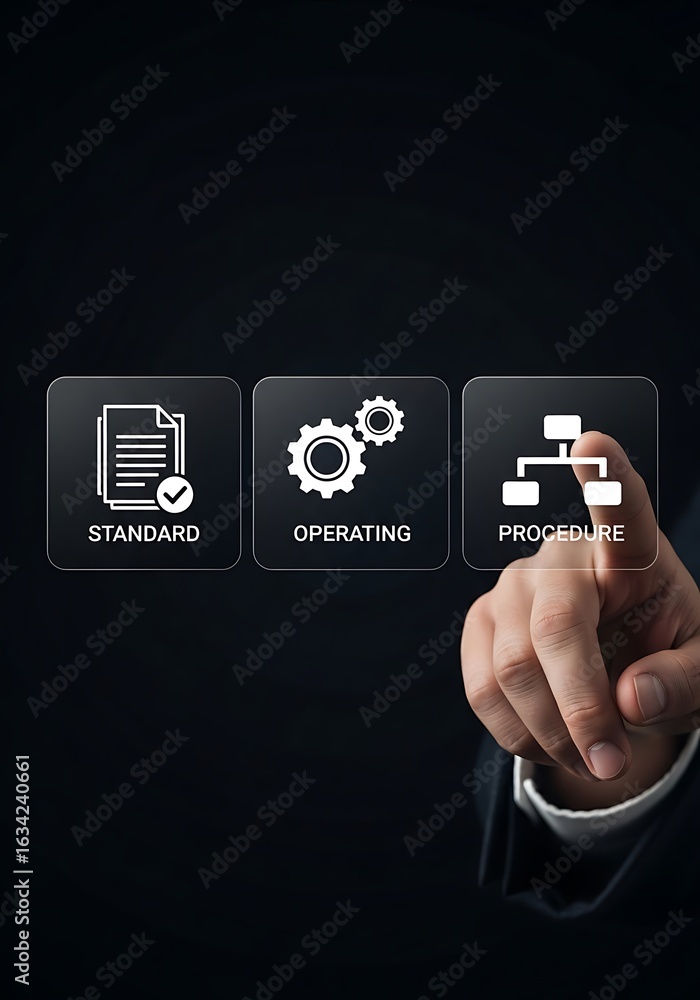 Poster standard operating procedure selection business process