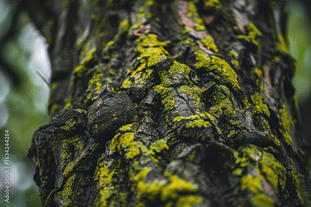 Poster moss tree trunk tree moss tree trunk.