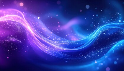 Obraz premium Abstract Glowing Waves Background With Pink Purple Blue Colors