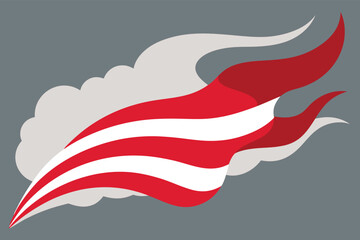 Abstract geometric shapes with vibrant color palette and clean lines