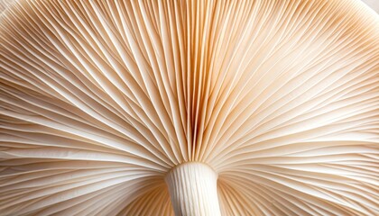Mushroom Cap Underside Detailed Close-up