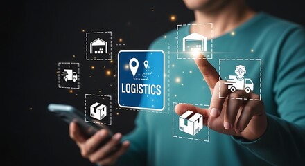 Digital logistics network interface delivery shipping