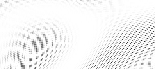 Abstract digital wave of particles. Futuristic point wave. Technology background