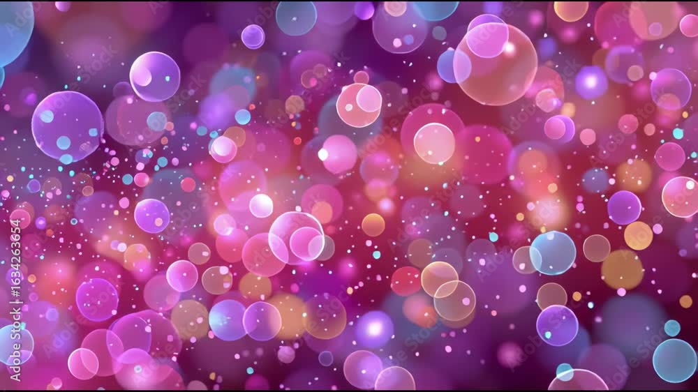 Aufkleber multicolored circles and bubbles of different sizes. they are arranged chaotically. the main colors 