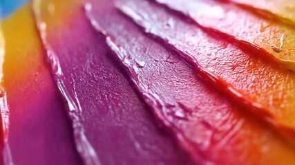 Swatch of multicolored lip glosses