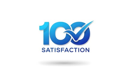 100% Satisfaction Guarantee Logo Design