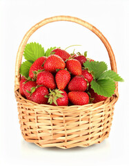 strawberries in a basket