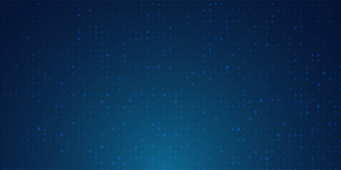 Dot  white blue pattern screen led light gradient texture background. Abstract  ai technology big data digital background. 3d rendering.