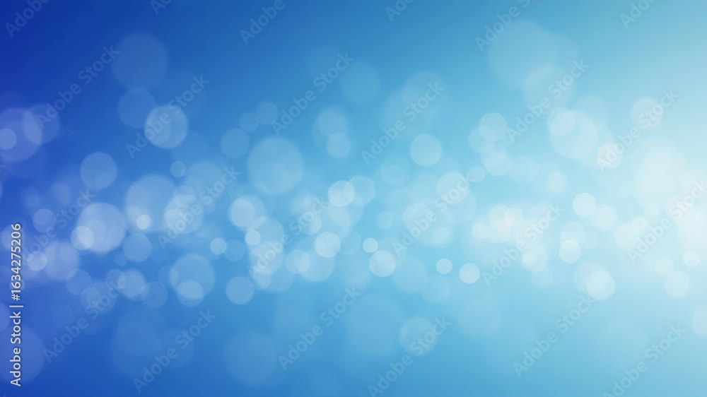 Aufkleber abstract blue background with soft bokeh lights, creating a festive and magical atmosphere perfect f