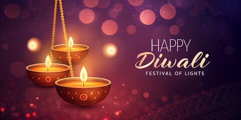 Happy diwali background, Creative happy diwali decorative diya illustration, Happy diwali post design, diwali or dipavali festival, Colorful happy diwali instagram post	