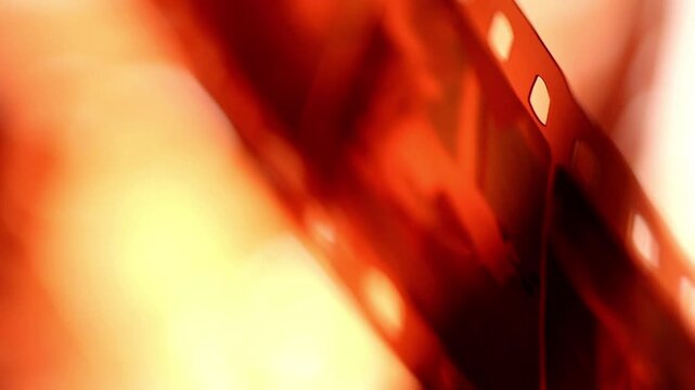 Old film strip transition 